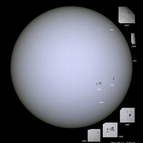 太陽黒点 (2021/09/11)