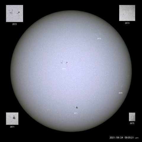 太陽黒点 (2021/09/24)
