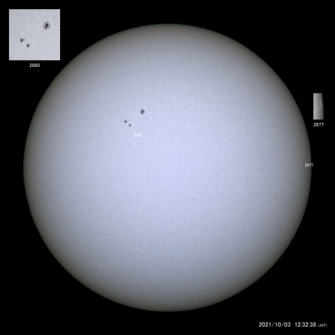 太陽黒点 (2021/10/03)