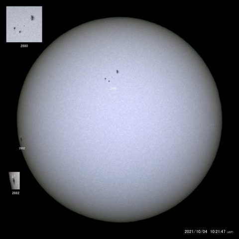 太陽黒点 (2021/10/04)