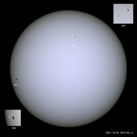 太陽黒点 (2021/10/05)