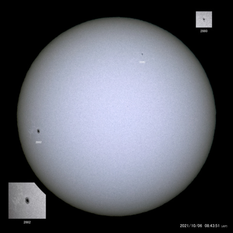 太陽黒点 (2021/10/06)