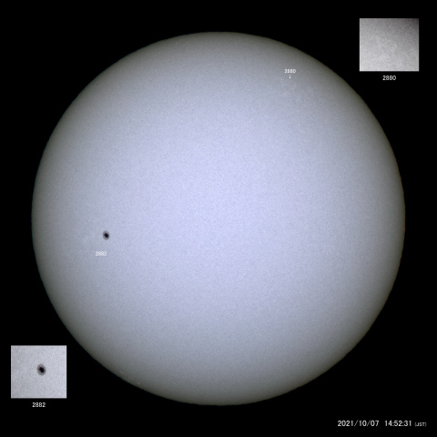 太陽黒点 (2021/10/07)