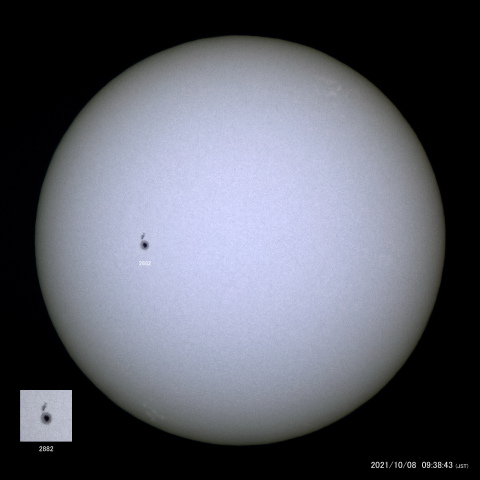 太陽黒点 (2021/10/08)