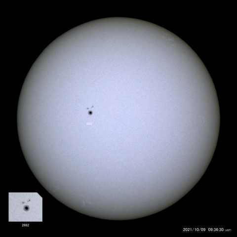 太陽黒点 (2021/10/09)