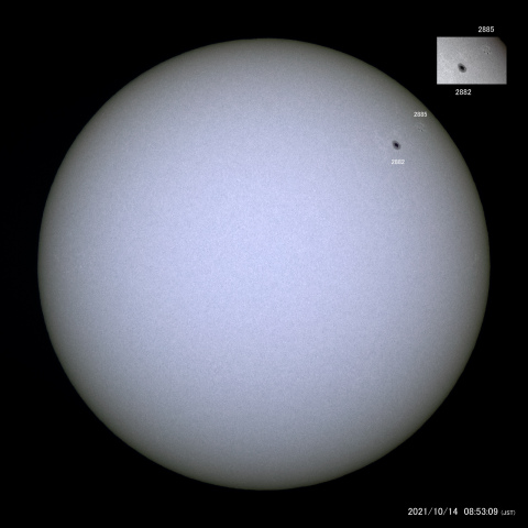 太陽黒点 (2021/10/14)