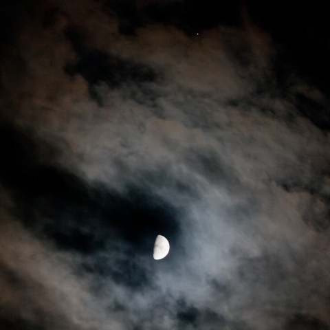 月と土星の接近