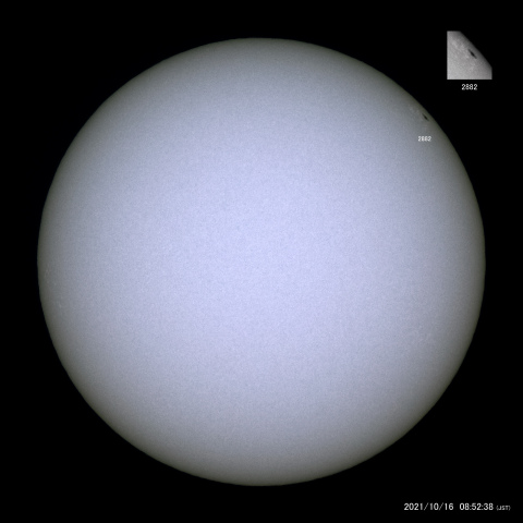 太陽黒点 (2021/10/16)