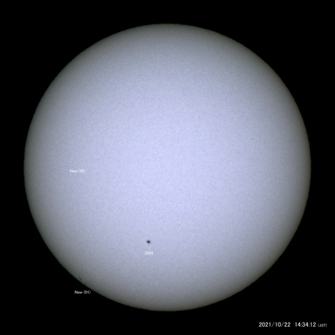 太陽黒点 (2021/10/22)