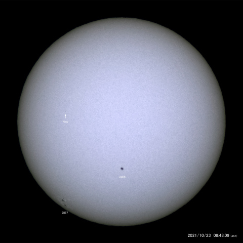 太陽黒点 (2021/10/23)