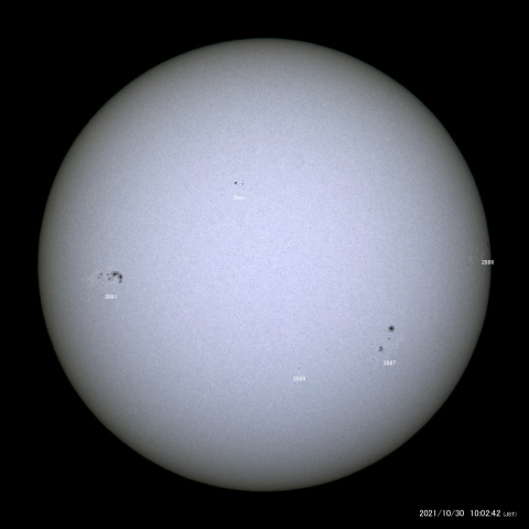 太陽黒点 (2021/10/30)