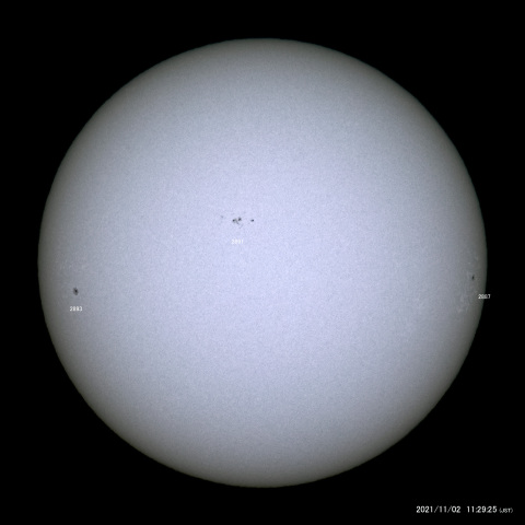 太陽黒点 (2021/11/02)