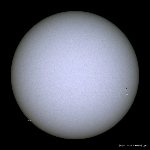 太陽黒点 (2021/11/15)