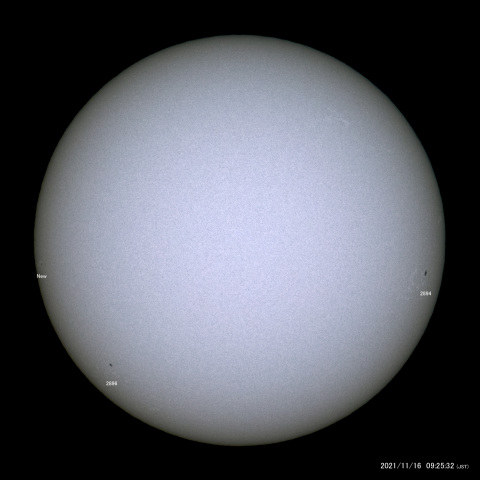 太陽黒点 (2021/11/16)