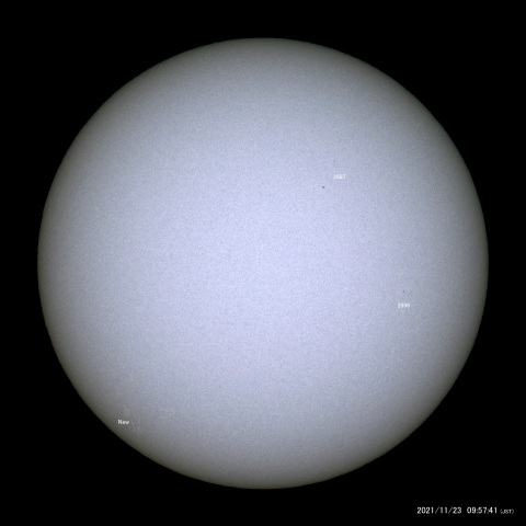 太陽黒点 (2021/11/23)