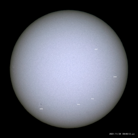 太陽黒点 (2021/11/24)