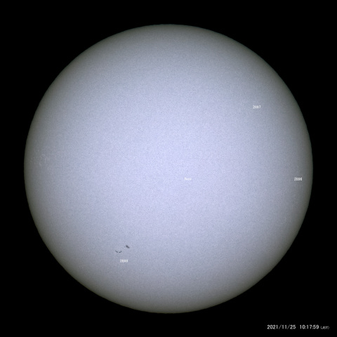 太陽黒点 (2021/11/25)