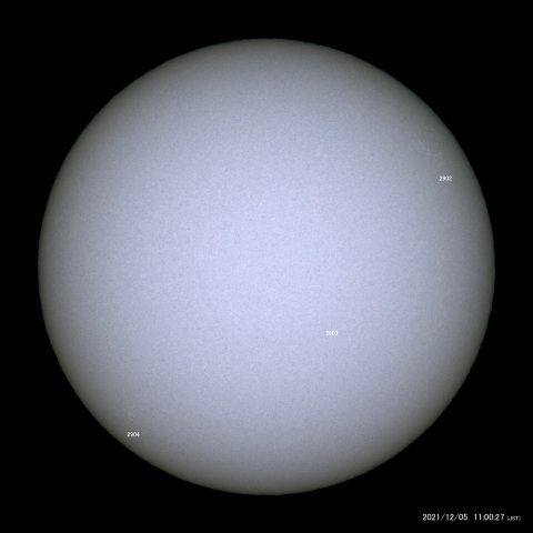 太陽黒点 (2021/12/05)