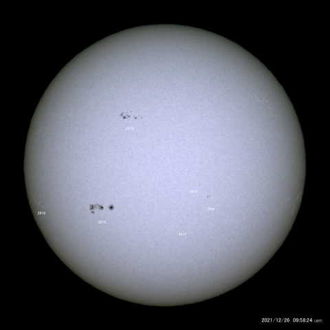 太陽黒点 (2021/12/26)