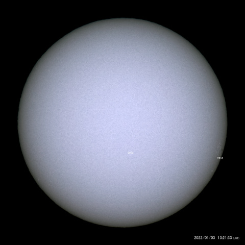 太陽黒点 (2022/01/03)