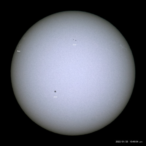 太陽黒点 (2022/01/25)