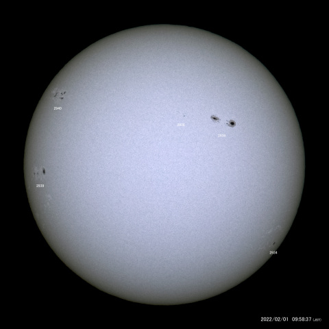 太陽黒点 (2022/02/01)