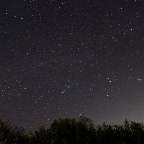 西空に回った冬の星座