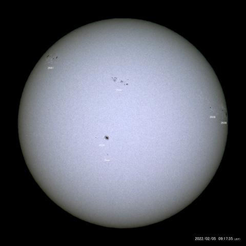 太陽黒点 (2022/02/05)