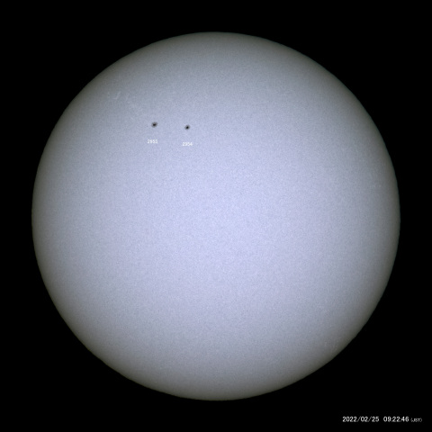 太陽黒点 (2022/02/25)