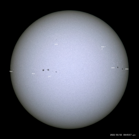 太陽黒点 (2022/03/03)