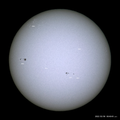 太陽黒点 (2022/03/06)