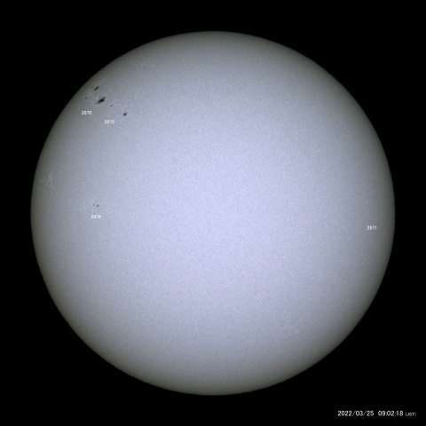 太陽黒点 (2022/03/25)