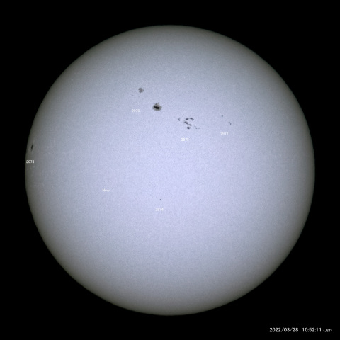 太陽黒点 (2022/03/28)