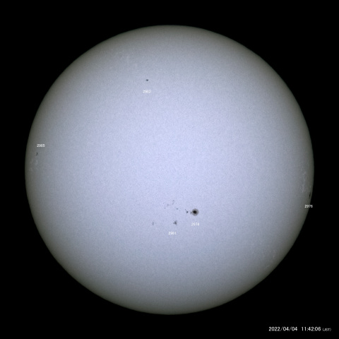 太陽黒点 (2022/04/04)
