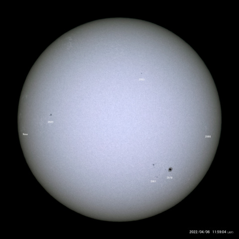太陽黒点 (2022/04/06)
