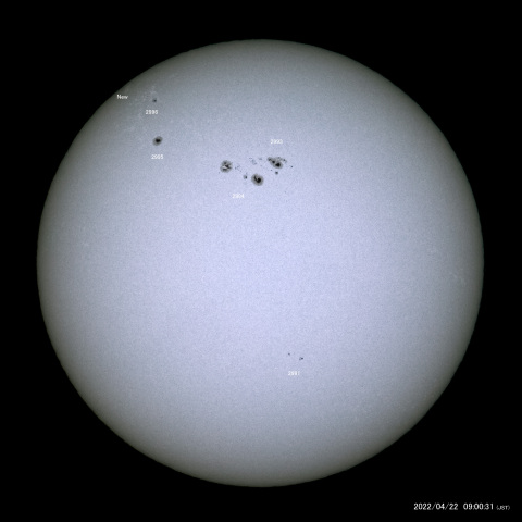 太陽黒点 (2022/04/22)