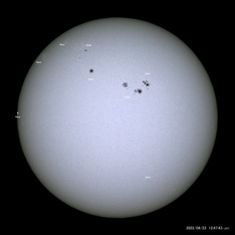 太陽黒点 (2022/04/23)