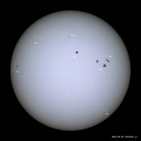 太陽黒点 (2022/04/25)