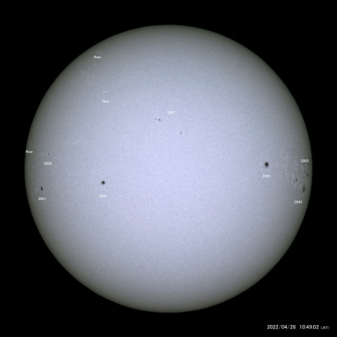 太陽黒点 (2022/04/28)