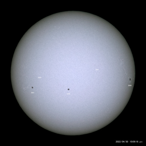 太陽黒点 (2022/04/30)