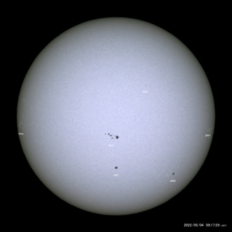 太陽黒点 (2022/05/04)