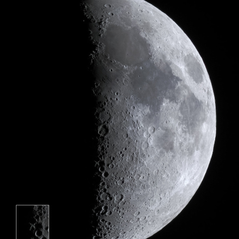 月齢 7.6（月面 X）