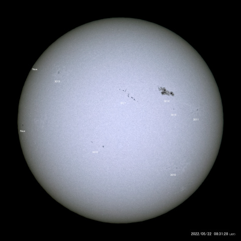 太陽黒点 (2022/05/22)