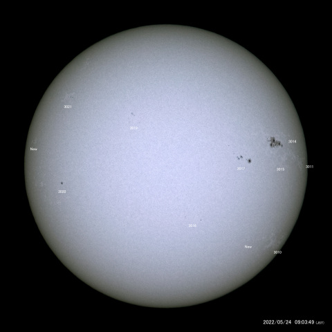 太陽黒点 (2022/05/24)