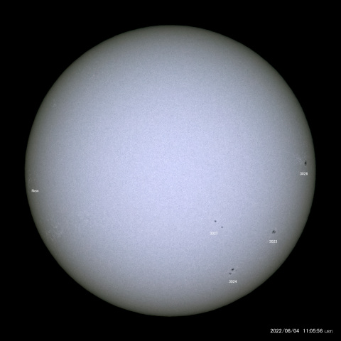 太陽黒点 (2022/06/04)
