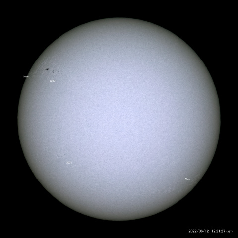 太陽黒点 (2022/06/12)