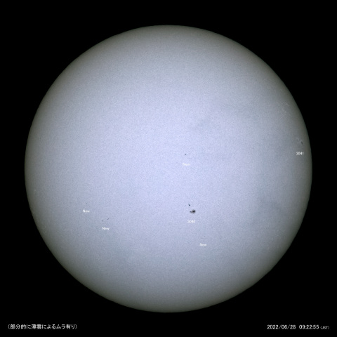 太陽黒点 (2022/06/28)