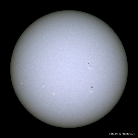 太陽黒点 (2022/06/29)