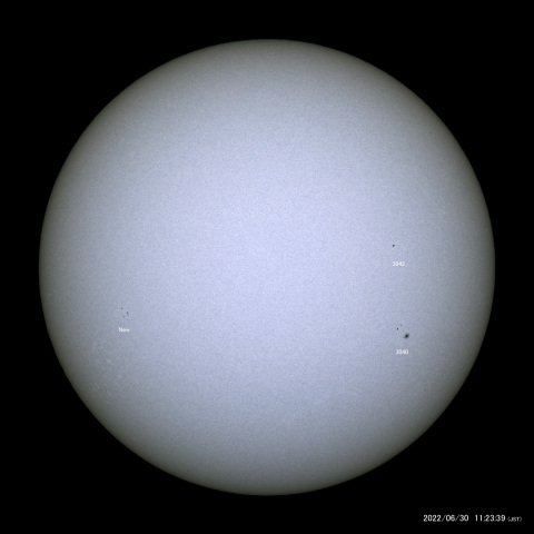 太陽黒点 (2022/06/30)