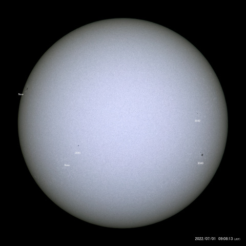 太陽黒点 (2022/07/01)